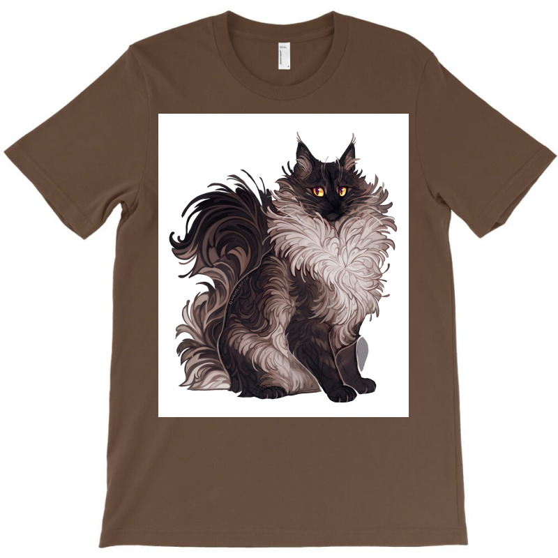 Black And White Cat Poster Blue Aesthetic T-Shirt by globossterkyc | Artistshot