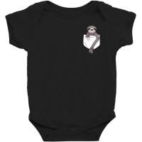 Pocket Sloth Baby Bodysuit | Artistshot