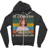 I Carried A Watermelon Vintage Zipper Hoodie | Artistshot