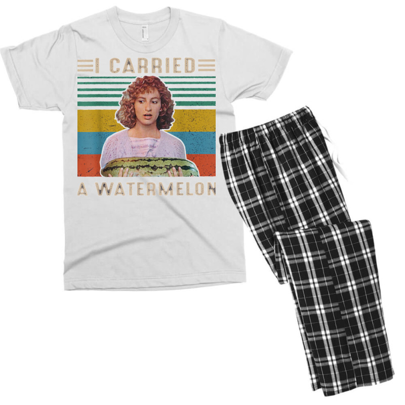 I Carried A Watermelon Vintage Men's T-shirt Pajama Set | Artistshot