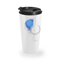 Blue Acoustic Guitar Hi-lite Essential Travel Mug | Artistshot