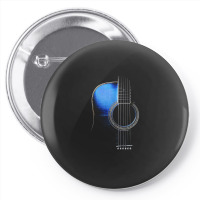 Blue Acoustic Guitar Hi-lite Essential Pin-back Button | Artistshot