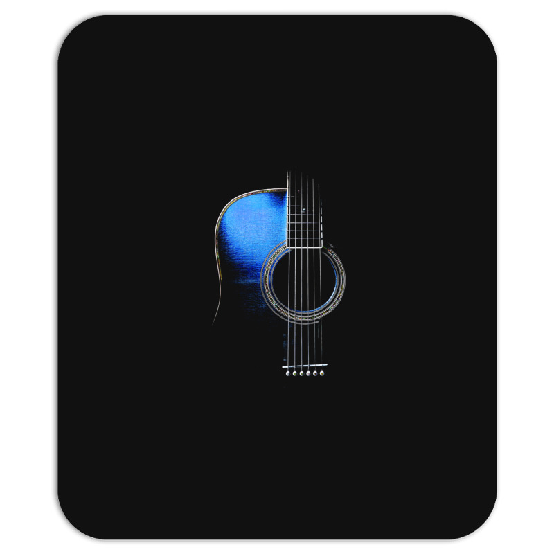 Blue Acoustic Guitar Hi-lite Essential Mousepad by DanaJeanLolley | Artistshot