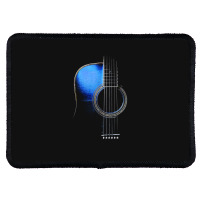 Blue Acoustic Guitar Hi-lite Essential Rectangle Patch | Artistshot