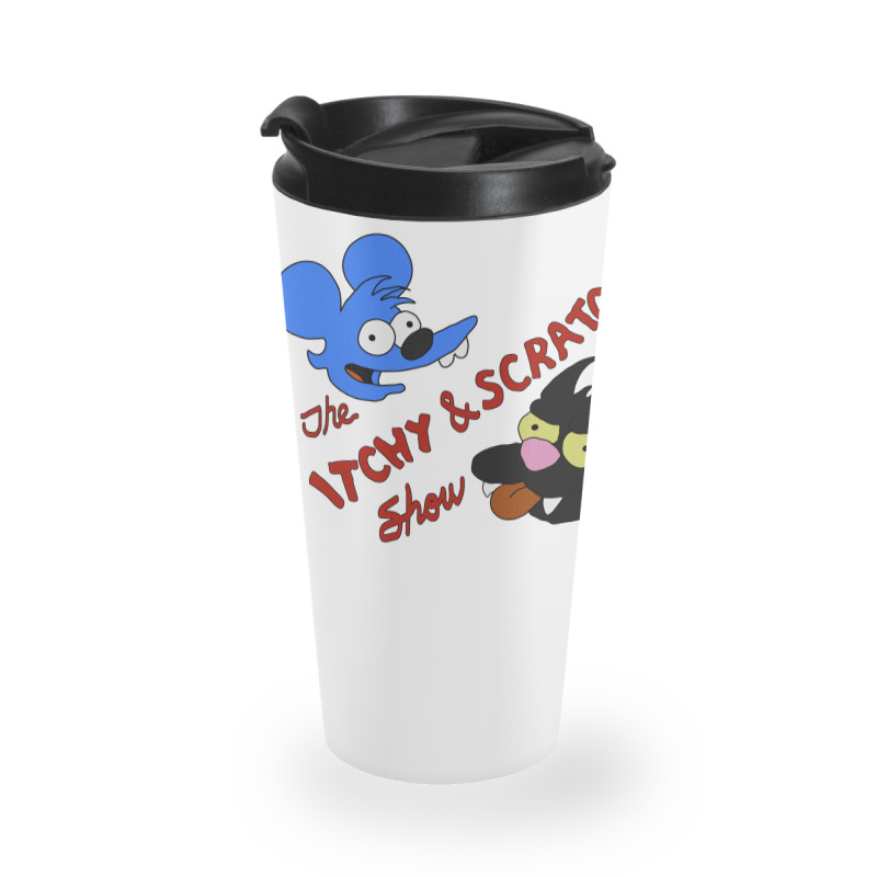 Itchy And Scratchy Travel Mug | Artistshot