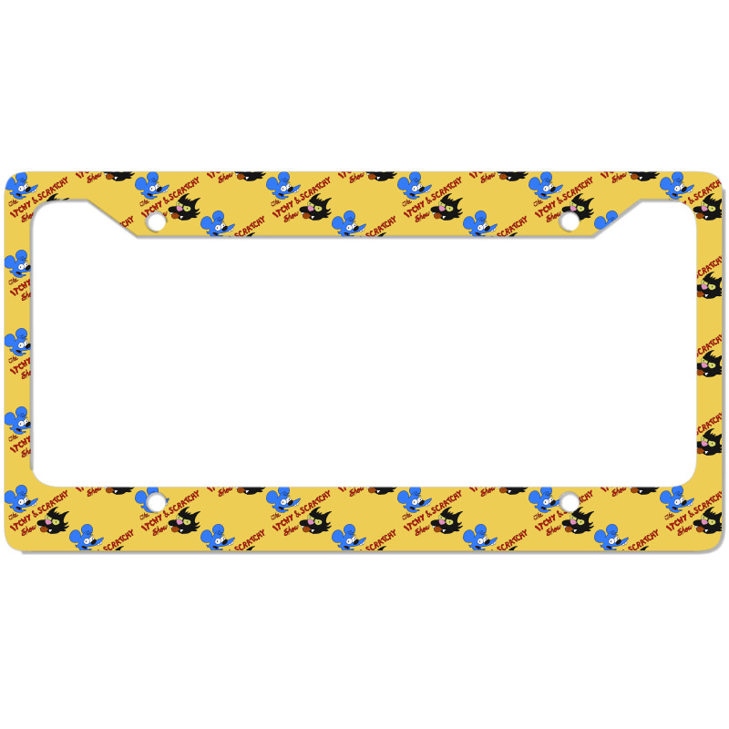 Itchy And Scratchy License Plate Frame | Artistshot