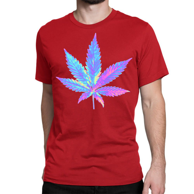 Holographic Weed Classic T-shirt by camojafurxhiv | Artistshot