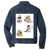 Cat Daddy Pajamas Pack Stickers Poster Funny Men Denim Jacket | Artistshot