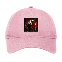 Red And Black Cats Howling At The Moon No28   Collection   Cats Are Aw Adjustable Cap | Artistshot