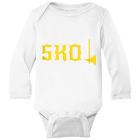 Skol Vikings Minnesota Axe Graphic Tank Top Long Sleeve Baby Bodysuit | Artistshot