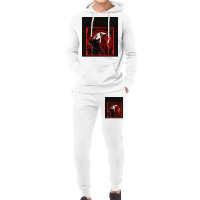 Red And Black Cats Howling At The Moon V2 Red No28   Collection   Cats Hoodie & Jogger Set | Artistshot