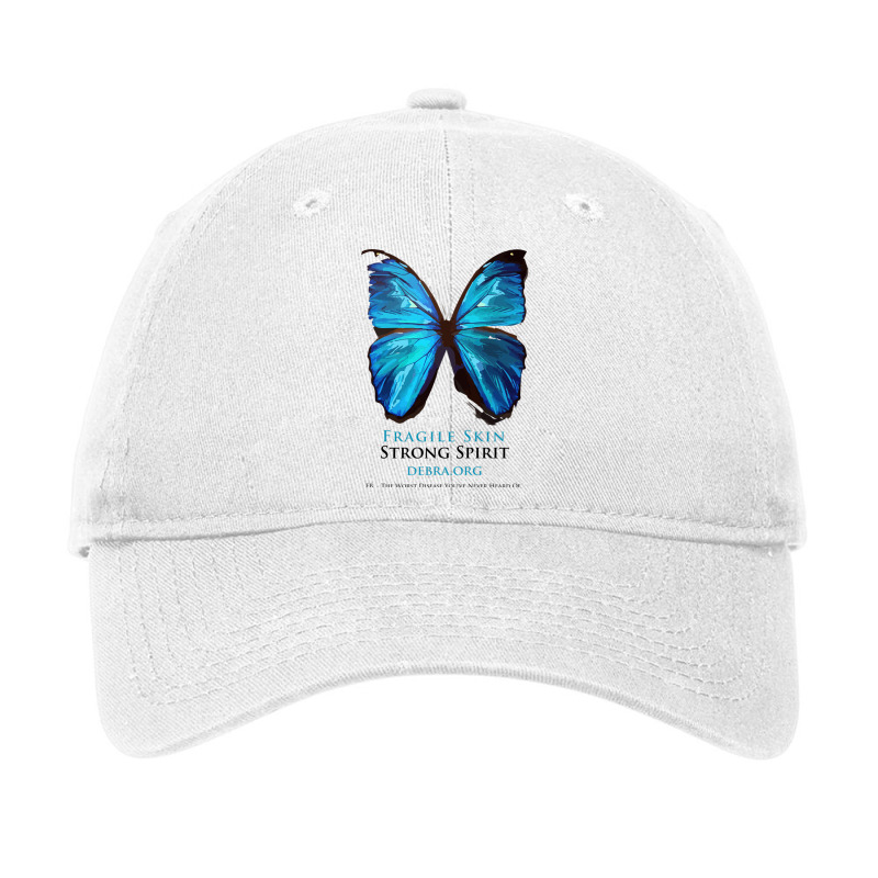 Beautiful Blue Butterfly Proceeds Donated To Debra.org Fitted Adjustable Cap by dotenclases | Artistshot