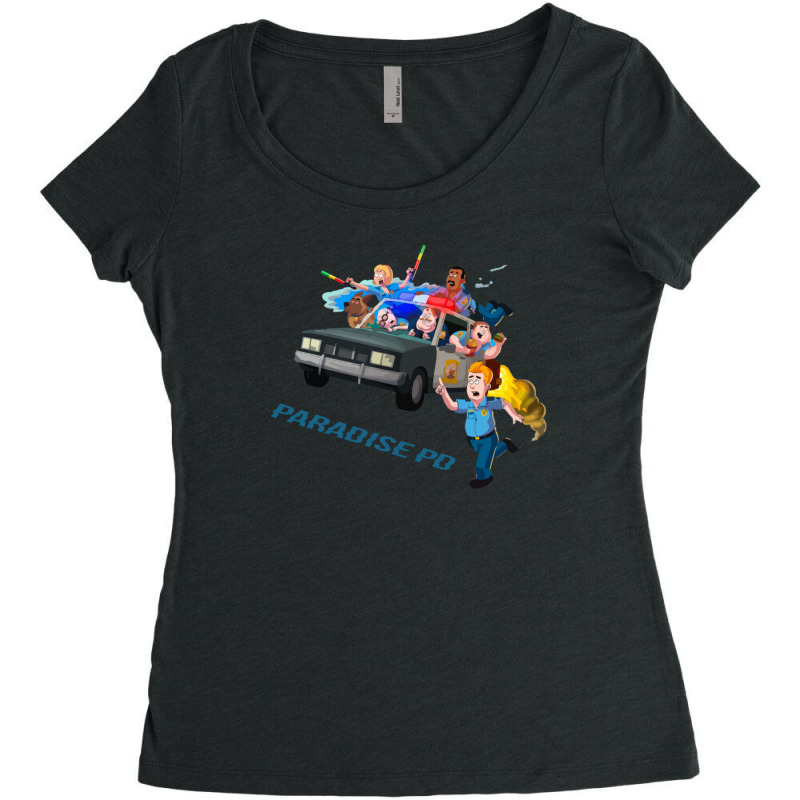 Paradise Pd Car Chase 1 Women's Triblend Scoop T-shirt by StarActon | Artistshot