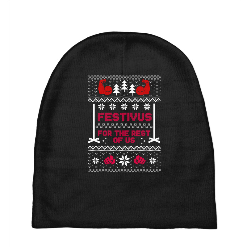 Festivus For The Rest Of Us - Christmas Sweater Baby Beanies by TracyLSontrop | Artistshot