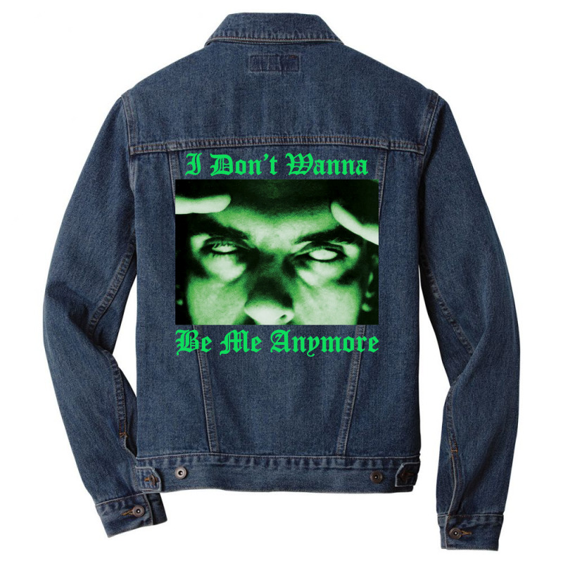 I Don't Wanna Be Me Anymore (the Green Light Version) Men Denim Jacket | Artistshot