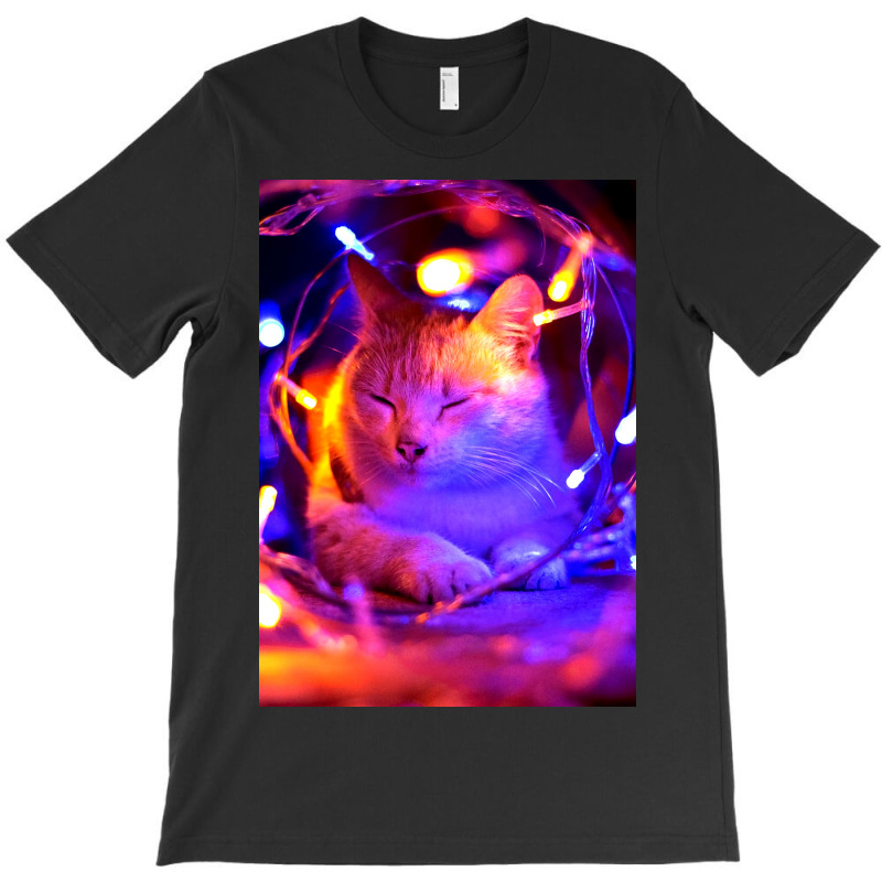 Cat Lightning Poster Art Poster Humor T-shirt | Artistshot