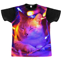 Cat Lightning Poster Art Poster Humor Graphic T-shirt | Artistshot