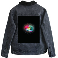 The Electric Brain Unisex Sherpa-lined Denim Jacket | Artistshot