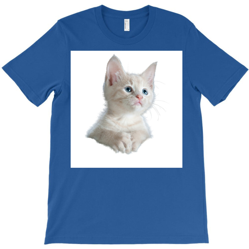 Cat Poster Blue Yellow T-shirt | Artistshot