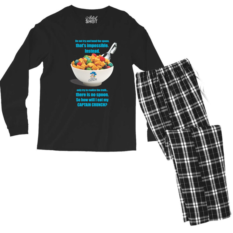 Do Not Try And Bend The Spoon Men's Long Sleeve Pajama Set by adwoaafredyy | Artistshot