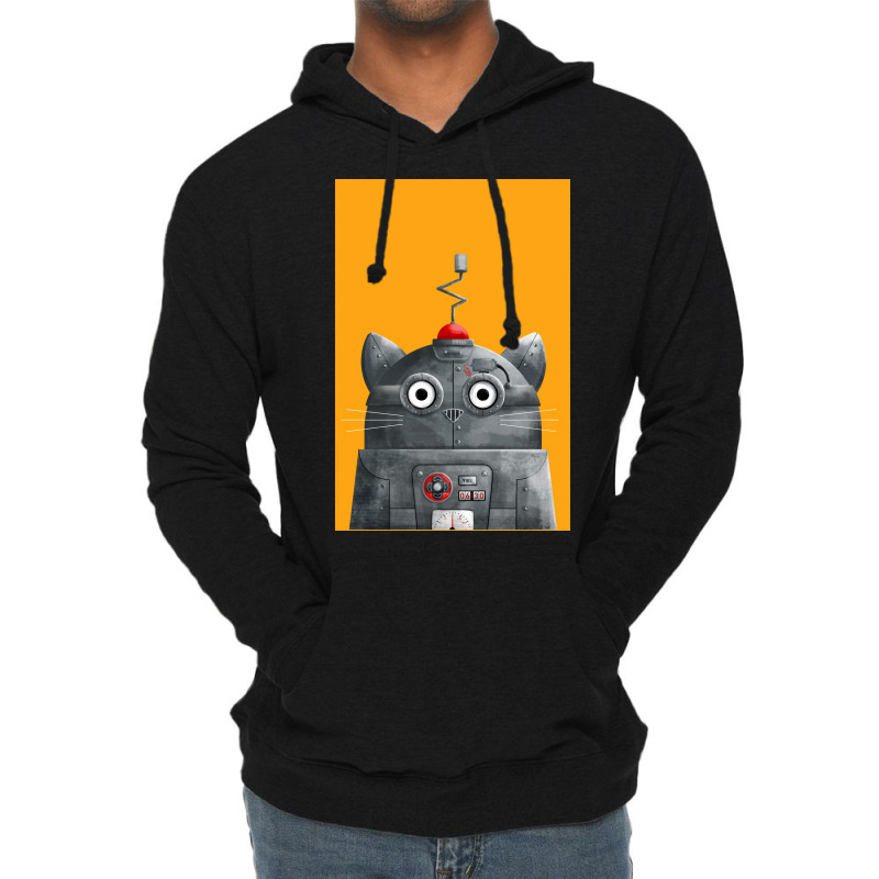 Cat Robot Cat Poster Lightweight Hoodie by globossterkyc | Artistshot