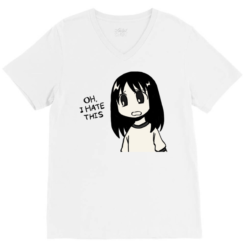 I Draw Oh I Hate This Osaka Manga Panel  Funny Azumanga Daioh Meme V-neck Tee | Artistshot