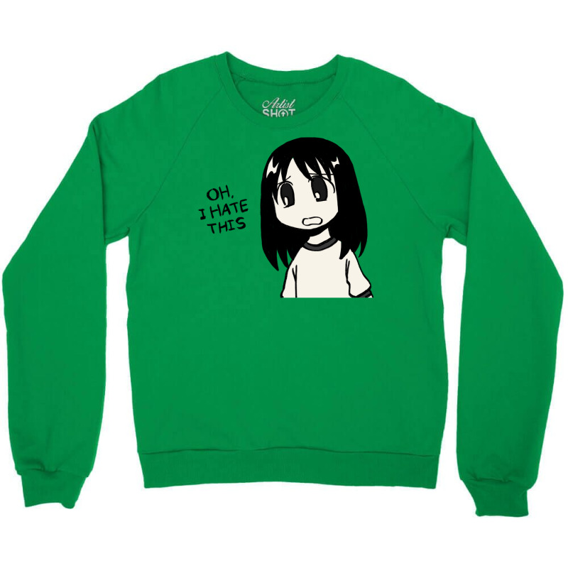 I Draw Oh I Hate This Osaka Manga Panel  Funny Azumanga Daioh Meme Crewneck Sweatshirt | Artistshot