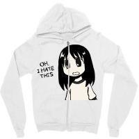 I Draw Oh I Hate This Osaka Manga Panel  Funny Azumanga Daioh Meme Zipper Hoodie | Artistshot