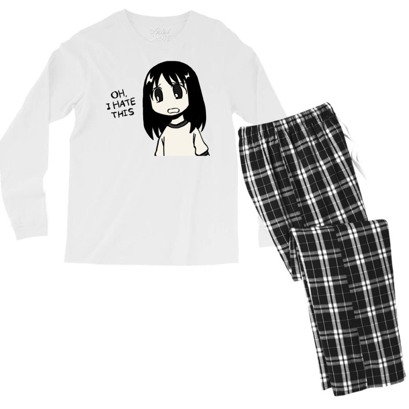 I Draw Oh I Hate This Osaka Manga Panel  Funny Azumanga Daioh Meme Men's Long Sleeve Pajama Set | Artistshot