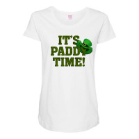 It's Paddy Time Maternity Scoop Neck T-shirt | Artistshot