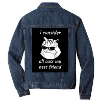 I Consider All Cats My Best Friend Poster 70s Men Denim Jacket | Artistshot