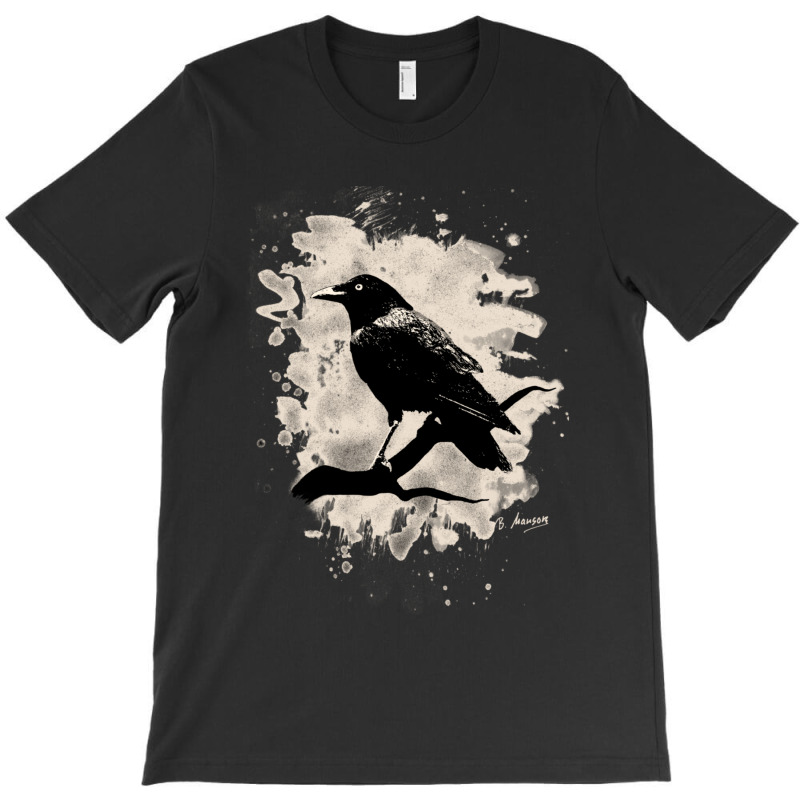 Crow Bleached Creme White 1 T-shirt | Artistshot