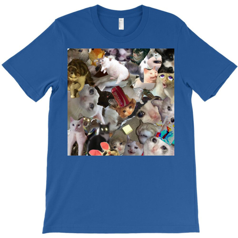 Cursed Crying Cats Poster Tumblr T-shirt | Artistshot