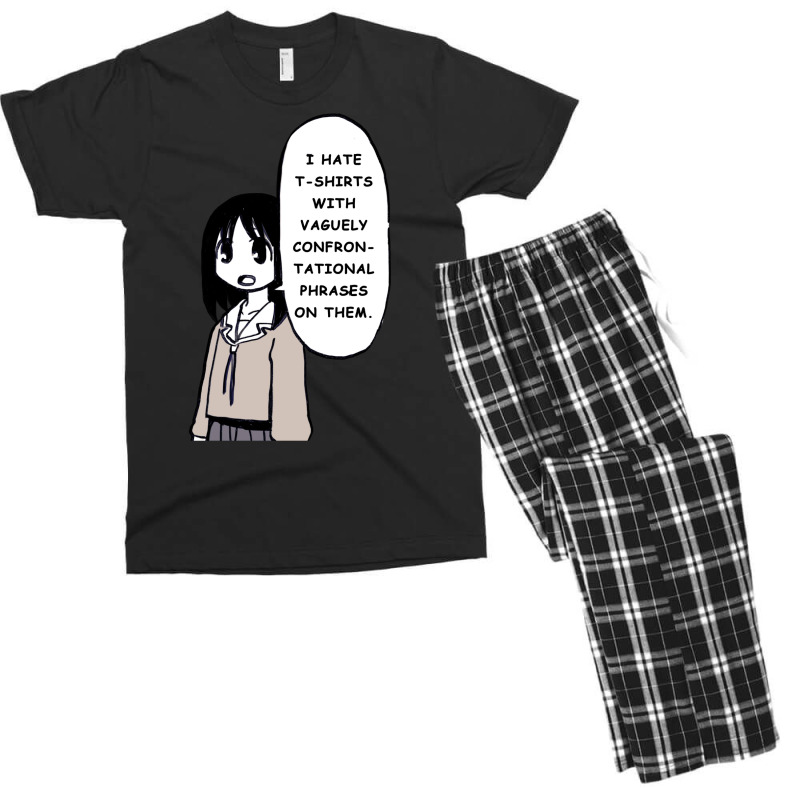 I Draw That Panel Of Osaka Saying She Doesn't Like Rude Shirts   Azuma Men's T-shirt Pajama Set | Artistshot