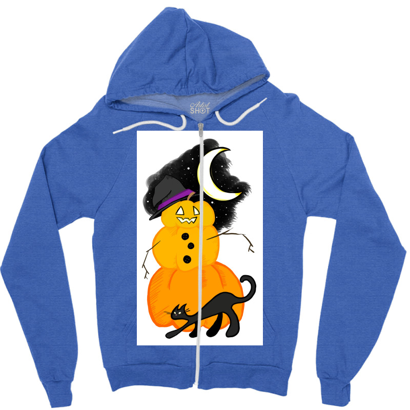 Inktober Day 11 Snow Poster 70s Zipper Hoodie by nduettstruiki | Artistshot