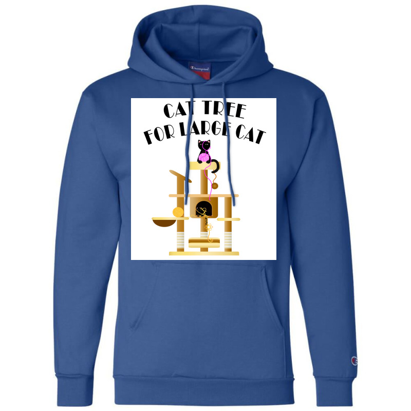 Cat Tree For Large Cat Poster Travel Nostalgia Champion Hoodie by globossterkyc | Artistshot