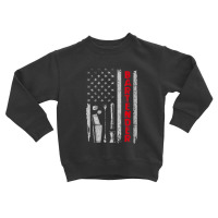 Womens Bartender Bar Working American Usa Flag Patriotic Men Women V-n Toddler Sweatshirt | Artistshot