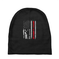 Womens Bartender Bar Working American Usa Flag Patriotic Men Women V-n Baby Beanies | Artistshot