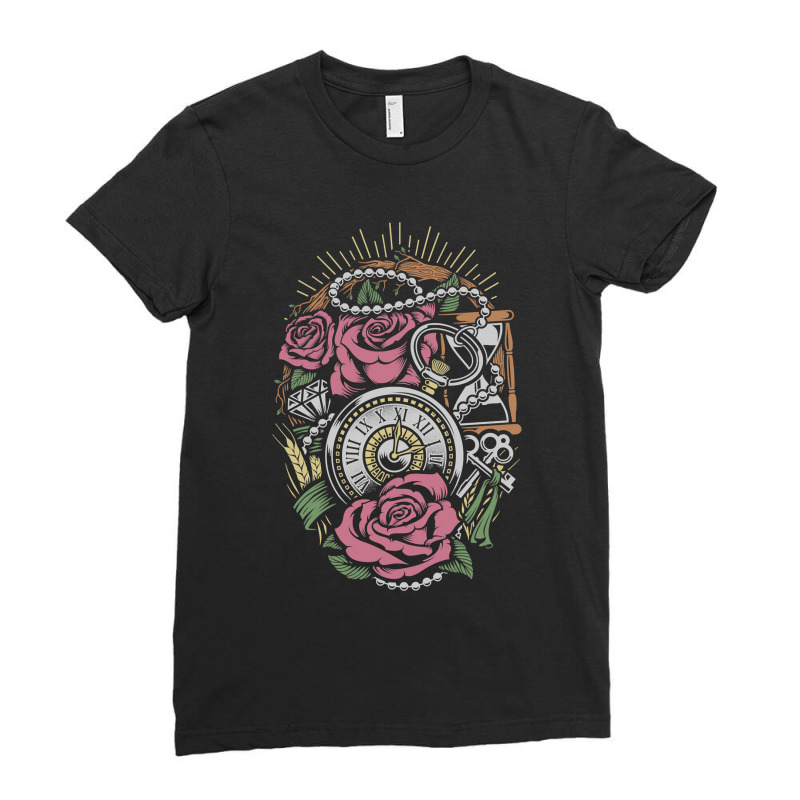 Precious Time Illustration Ladies Fitted T-Shirt by ClaytonPaulToquero | Artistshot