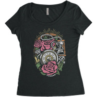 Precious Time Illustration Women's Triblend Scoop T-shirt | Artistshot