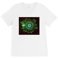 Cats Eye Nebula Poster Aesthetic V-neck Tee | Artistshot