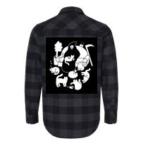 Death And His Cats Poster Nostalgia Flannel Shirt | Artistshot