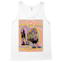 Look At This Rainbow Lion Poster Red Tank Top | Artistshot