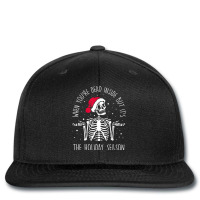 Skeleton When You're Dead Inside But It's The Holiday Season T Shirt Printed Hat | Artistshot