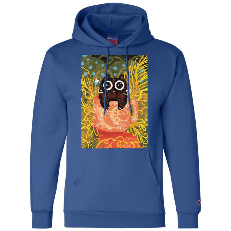 I Fit I Sit Poster Blue Champion Hoodie | Artistshot