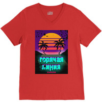 Hotline Miami V-neck Tee | Artistshot