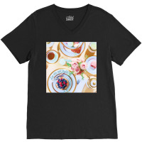 La Vie Est Faite De Petits Bonheurs Illustration V-neck Tee | Artistshot