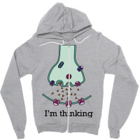 I'm Thinking Zipper Hoodie | Artistshot