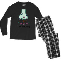 I'm Thinking Men's Long Sleeve Pajama Set | Artistshot