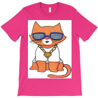 Cool Cat Poster Green T-shirt | Artistshot